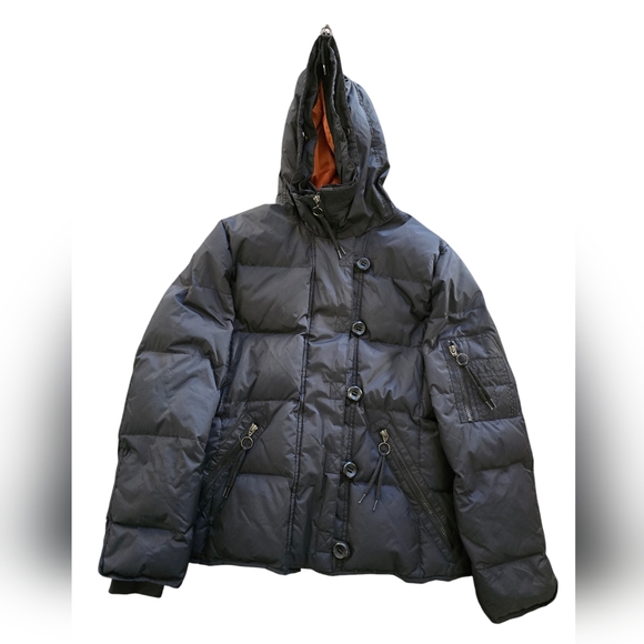 Ruff Hewn Duck Down Puffer Parka Jacket Coat Fits Ladies Small - Picture 1 of 13